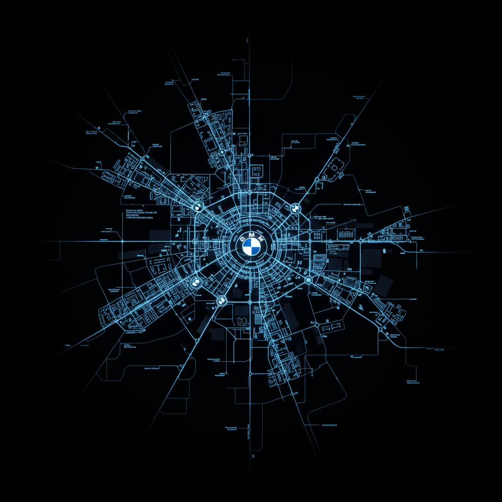 Santiago city map showing Hugo BMW Service location